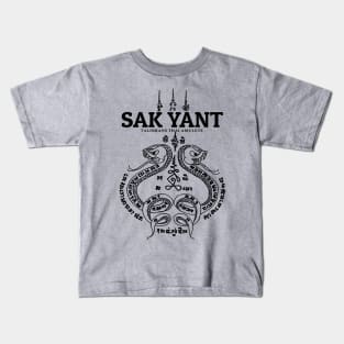 Vintage Muay Thai Sak Yant Snake Kids T-Shirt